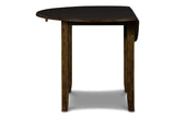 Gia 3 Pc 42" Drop Leaf Dining Table & 2 Chairs-Brown