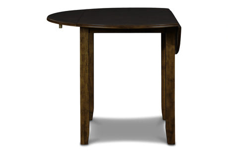 Gia 3 Pc 42" Drop Leaf Dining Table & 2 Chairs-Brown