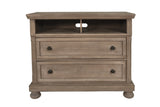 Allegra Media Console-Pewter