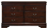Elements International Louis Philippe Dresser in Cherry