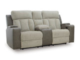 WhipLash Power Reclining Loveseat with Console