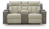 WhipLash Power Reclining Loveseat with Console