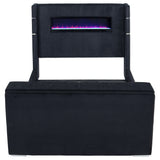 Tisdall Wingback TV Bed with Flame Visualizer