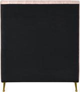 Zara Pink Velvet Twin Bed (3 Boxes)