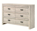 Crown Mark Furniture Valor 6 Drawer Dresser in Gray image