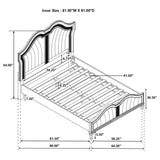 Evangeline Panel Bed with LED Lighting