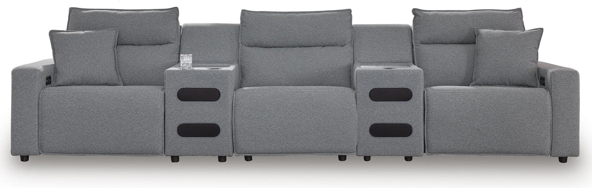 Modmax II Reclining Sectional with Audio Consoles