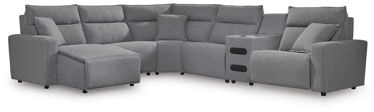 ModMax II Reclining Sectional with Chaise and Audio Console