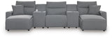 Modmax II Power Reclining Sectional with Chaise and Consoles