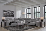 Modmax II Power Reclining Sectional with Chaise and Audio Consoles