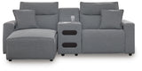 Modmax II Power Reclining Sectional with Chaise and Audio Console
