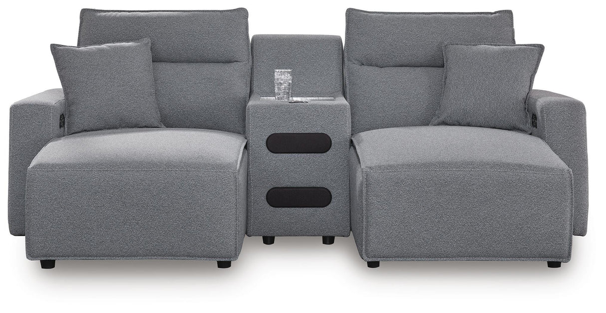 Modmax II Power Reclining Sectional with Chaise and Audio Console
