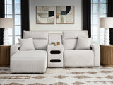 Modmax II Power Reclining Sectional with Chaise and Audio Console