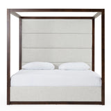 Manhattan - Contemporary Canopy Brown Oak Bed