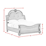 Cadenza UPH Bed with Black PU in Brown