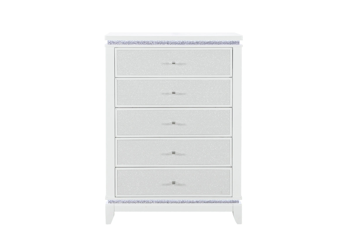 Alina White Chest with LED
