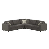 Options One Corner in Palmer Plus Ash with 1 Pillow 20"ÔøΩ