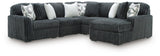 Midnight-Madness Sectional with Chaise
