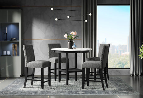 D40011 Bar Table + 4 D1622 Bar Stools