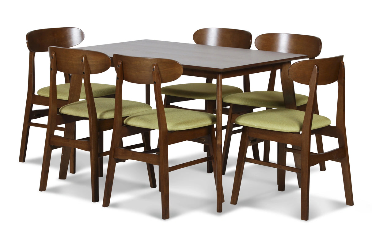 MOROCCO DINING CHAIR W/GREEN SEAT CUSHION