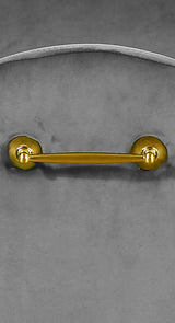 Owen Grey Velvet Bench
