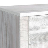 Rogen Rustic Buffet & Hutch with LED in Rustic White