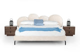 Destiny - Contemporary White Sherpa Bubble Bed