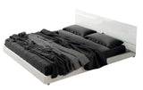 ESF Furniture Sara King Platform Bed in White