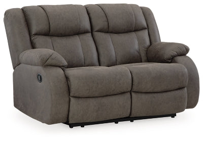 First Base Reclining Loveseat - galleria furniture outlet