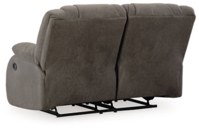 First Base Reclining Loveseat - galleria furniture outlet