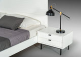 Valencia Contemporary White Bed