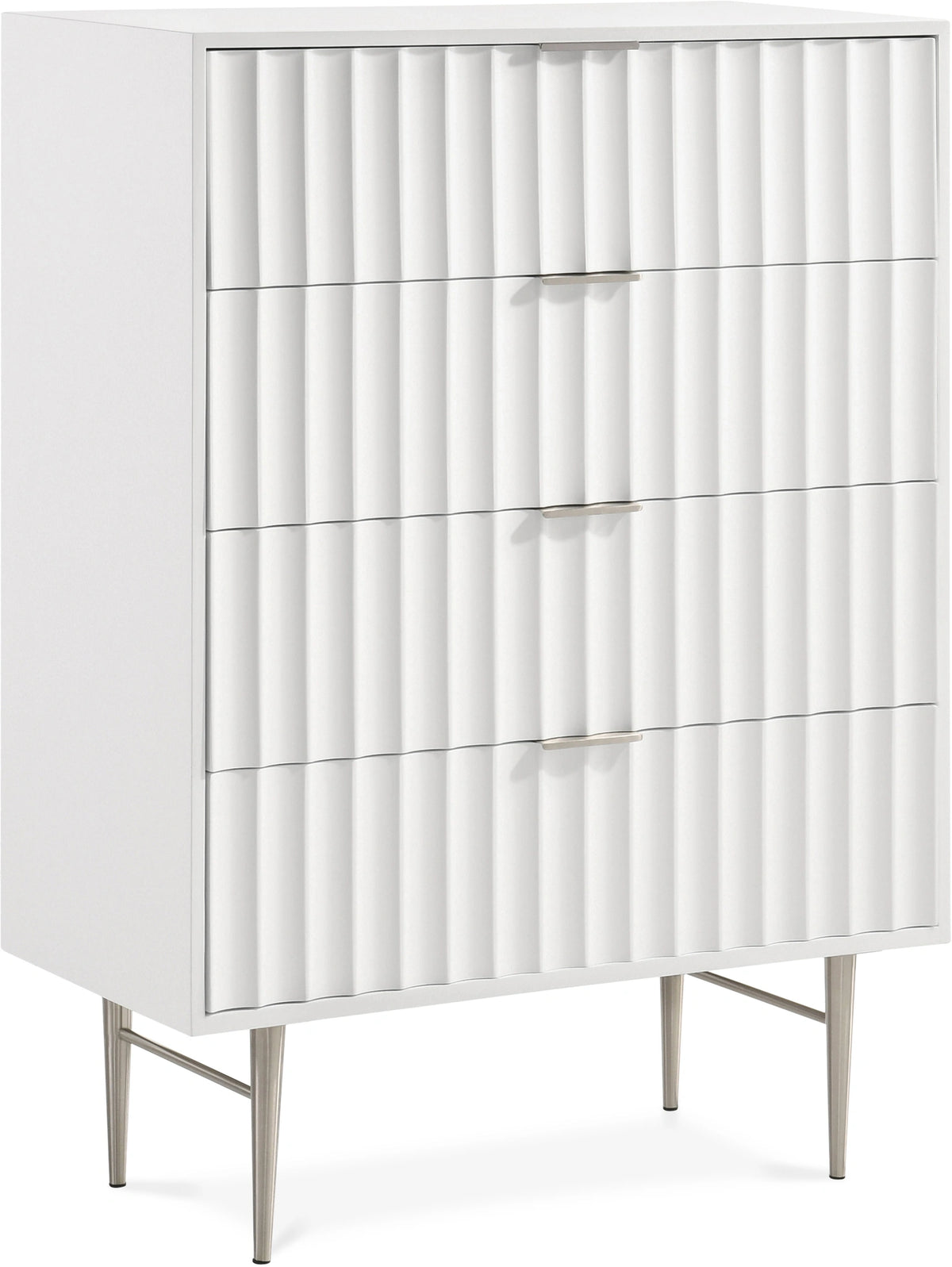 Modernist White Gloss Chest
