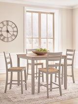 Harperfeld Counter Height Dining Table and 4 Counter Stools