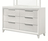 Crown Mark Furniture Cressida 6 Drawer Dresser in White image
