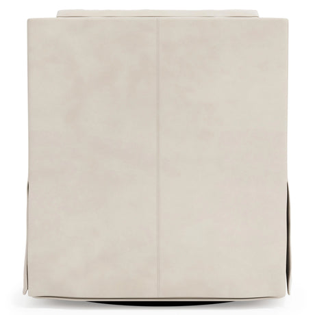 Delaney Leather Swivel Chair Without Nails