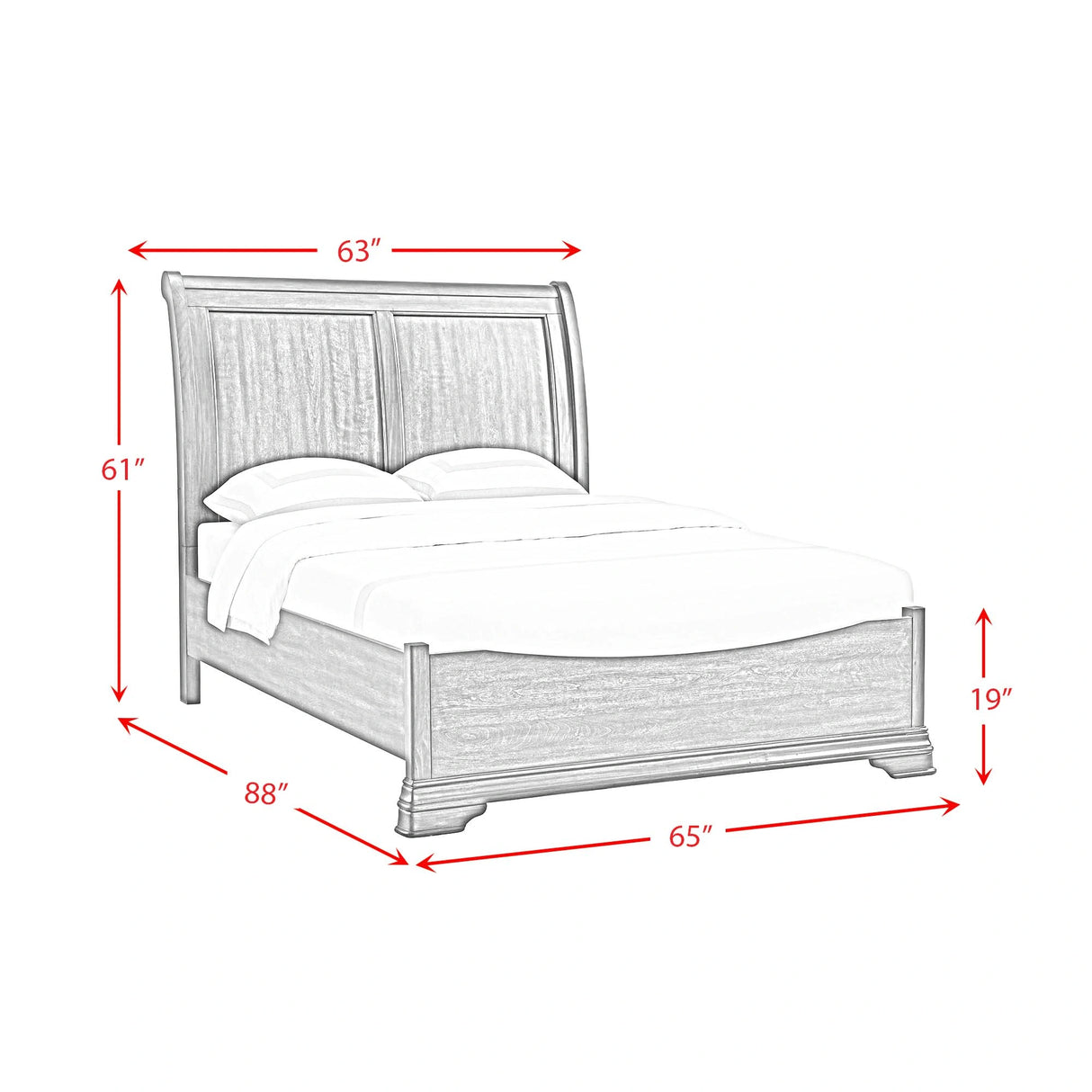 Phillipe Bed in Cherry