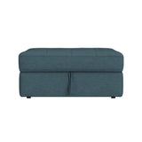 Options One Storage Ottoman in Palmer Plus Teal
