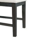 Grady 7PC Dining Set in Black-Table & Six Slat Back Chairs