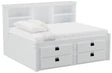 Elements International Cali Kids Full Wall Bed in White image