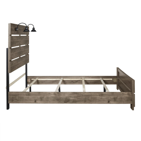 Misty Lodge 3/3 T Hb,Fb, & Slats-Greige