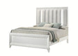 Crown Mark Furniture Cressida King Upholstered Panel Bed in White B7300-K image