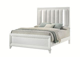 Crown Mark Furniture Cressida King Upholstered Panel Bed in White B7300-K image
