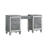 Valentino Dressing Table-Silver