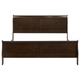 Louis Philippe Sleigh Panel Bed