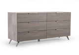 Bronx Italian Modern Faux Concrete & Grey 4-Piece Bedroom Set