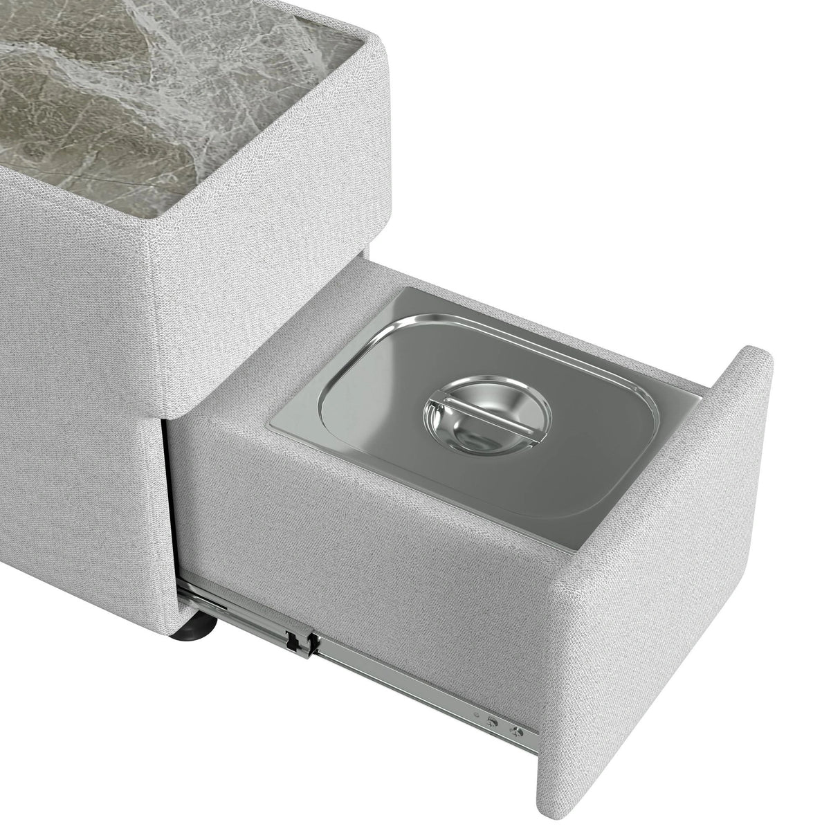 Zandara Modular Console with Speaker and Cooler - Olefin Beige