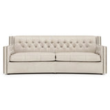 Candace Leather Sofa Without Pillows