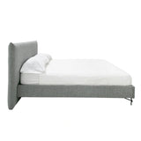 Aria - Italian Modern Grey Fabric Bed