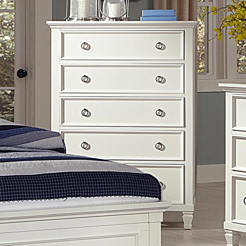 New Classic Tamarack 5-Drawer Chest in White – galleria furniture outlet