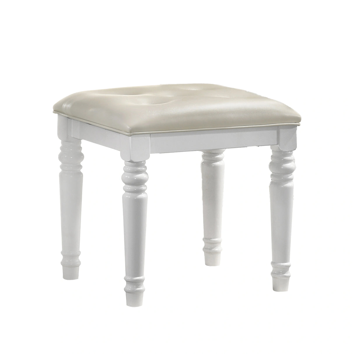 Valentino Dressing Table Stool-White
